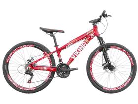 Bicicleta aro 26 Freeride Viking Tuff 25X quadro 13,5 Freio a disco 21 Velocidades