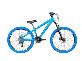 Bicicleta Aro 26 GTA Rebel Azul Câmbios Shimano com Pneu Azul