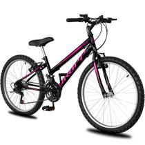 Bicicleta Aro 26 Infantil Feminina 18 vel marchas Dropp Sport Freio V-Brake