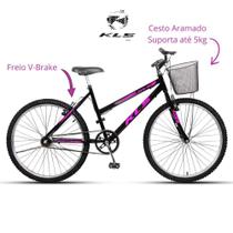 Bicicleta Aro 26 Kls Free Freio V-Brake Mtb Feminina