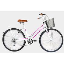 Bicicleta Aro 26 Kls Retro Sport Freio V-Brake 6 Marchas