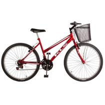 Bicicleta Aro 26 Kls Sport Freio V-Brake Mtb 21 Marchas Feminina