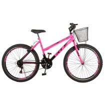 Bicicleta Aro 26 Kls Sport Gold Freio V-Brake Mtb 21 Marchas Bicolor Feminina Bicicleta Aro 26 Kls Sport Gold Freio V-Brake Mtb 21 Marchas Bicolor Feminina