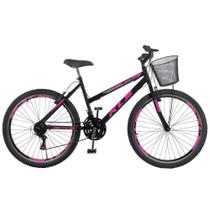 Bicicleta Aro 26 Kls Sport Gold Freio V-Brake Mtb 21 Marchas Feminina Bicicleta Aro 26 Kls Sport Gold Freio V-Brake Mtb 21 Marchas Feminina