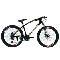 Bicicleta Aro 26 Leopard Bike 21V Freio a Disco Preto WCT Fitness Bicicleta Aro 26 Leopard Bike 21V Freio a Disco Preto WCT Fitness