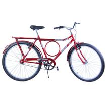 Bicicleta Aro 26 Masculina Barra Circular VB Potenza Vermelha