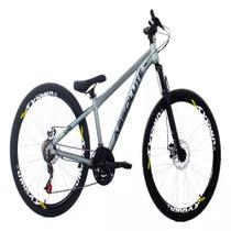 Bicicleta Aro 26 Nero 5 Do Grau Freeride Absolute 21v Cinza