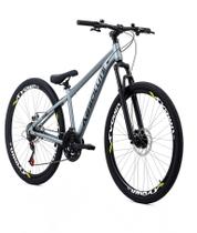 Bicicleta Aro 26 Nero 5 Do Grau Freeride Absolute 21v Cinza
