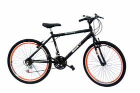 Bicicleta aro 26 onix masc c/aero cor neon laranja