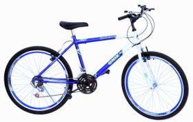 Bicicleta aro 26 onix masc c/aero,pneu slik,18m cor azul