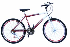 Bicicleta aro 26 onix masc c/aero,pneu slik,18marchas cor vermelho