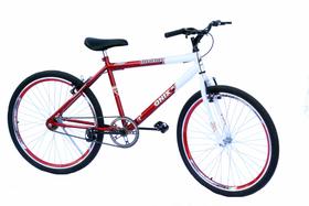 Bicicleta aro 26 onix masc s/marcha com aero cor vermelho