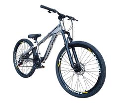 Bicicleta Aro 26 PRO-X Rustic PRO Freeride 21v Aro Vmaxx Freio a Disco Pneu Preto Flame