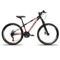 Bicicleta Aro 26 ProX Freeride Tipo Viking para Grau 1X8 com Freio Traseiro Shimano MT-200