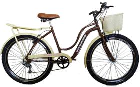 Bicicleta aro 26 retrôs classic Galileus 6 marchas
