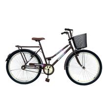 Bicicleta Aro 26 Rolamentada Urbana Retro C/ Cestinha Rodas Aluminio Aero Reforçado - Life Pedal