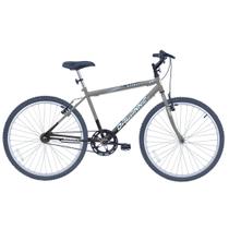 Bicicleta Aro 26 Stroll cor Prata com Preto Bicicleta Aro 26 Stroll cor Prata com Preto