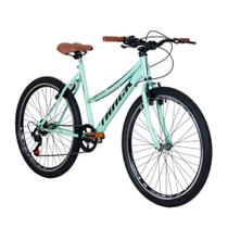 Bicicleta Aro 26 TK3 Track Serena, 7 marchas, Menta e Marrom