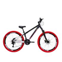 Bicicleta Aro 26 Viking Tuff x44 21 Vel Quadro em Alumínio Freio a Disco Freestyle