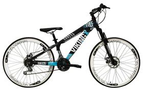 Bicicleta Aro 26 Vikingx Tuff 21v Alumínio Freio a Disco Aros Vmaxx Branco - Preto/Azul Bicicleta Aro 26 Vikingx Tuff 21v Alumínio Freio a Disco Aros Vmaxx Branco - Preto/Azul