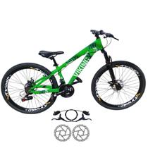 Bicicleta Aro 26 Vikingx Tuff 25 Aluminio 21 Velocidades Freio Hidraulico Cambio Importado