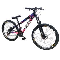 Bicicleta Aro 26 Vikingx Tuff 25 Aluminio Mtb Freeride 24v Mtb Suspensão Dianteira Freio Disco Mecanico Unissex Bicicleta Aro 26 Vikingx Tuff 25 Aluminio Mtb Freeride 24v Mtb Suspensão Dianteira Freio Disco Mecanico Unissex
