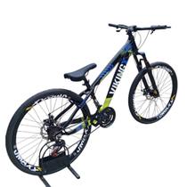 Bicicleta Aro 26 Vikingx tuff 25 Freio Disco Suspensão Dianteira Mtb Freeride