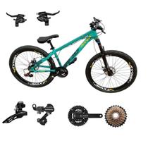 Bicicleta Aro 26 Vikingx Tuff 30 Aluminio 24v Shimano Mtb Transmissão Shimano Freeride Freio Disco