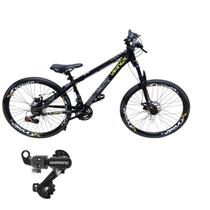 Bicicleta Aro 26 vikingx Tuff 30 Aluminio Mtb Freeride 21v Cambio Shimano Traseiro Rodas Vmaxx
