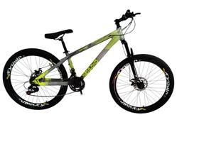 Bicicleta Aro 26 Vikingx Tuff 35 Aluminio 21v Mtb Freeride Freio Disco Mecanino Unissex