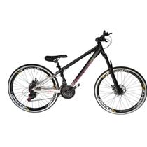 Bicicleta Aro 26 Vikingx Tuff 44 21v Cambio Importado Quadro Aluminio Mtb Freeride Suspensão Dianteira