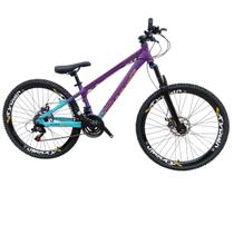 Bicicleta Aro 26 Vikingx Tuff 44 Aluminio Cambio Importado Freio Hidraulico