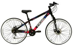 Bicicleta Aro 26 Vikingx Tuff Preto/Rosa 21v Alumínio Câmbios Shimano Freio a Disco Hidráulicos Aros Vmaxx Branco Bicicleta Aro 26 Vikingx Tuff Preto/Rosa 21v Alumínio Câmbios Shimano Freio a Disco Hidráulicos Aros Vmaxx Branco