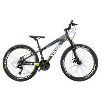 Bicicleta Aro 26 Vikingx Tuff x25 Vmaxx 21v Shimano Freios a Disco Com Suspensão Bicicleta Aro 26 Vikingx Tuff x25 Vmaxx 21v Shimano Freios a Disco Com Suspensão