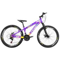 Bicicleta Aro 26 Vikingx Tuff x25 Vmaxx 21v Shimano Freios a Disco Com Suspensão