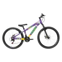 Bicicleta Aro 26 Vikingx Tuff x25 Vmaxx 21v Shimano Freios a Disco Com Suspensão