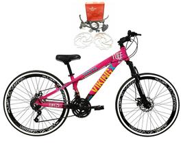 Bicicleta Aro 26 Vikingx Tuff X25 X30 X35 X44 Downhill 21v Freeride Freio Hidráulico óleo Vmaxx DH Aro Preto