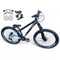 Bicicleta Aro 26 VikingX Tuff X44 21v Freio a Disco Preto Branco Bicicleta Aro 26 VikingX Tuff X44 21v Freio a Disco Preto Branco