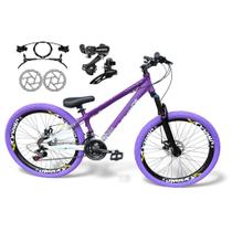 Bicicleta Aro 26 Vikingx Tuff X44 Freeride 21v Câmbios Shimano Freio Hidráulico Rodas Vmaxx