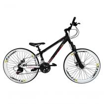 Bicicleta Aro 26 Vikingx Tuff X44 Preto-branco 21v Alumínio Freio A Disco Aros Vmaxx Brancos Bicicleta Aro 26 Vikingx Tuff X44 Preto-branco 21v Alumínio Freio A Disco Aros Vmaxx Brancos