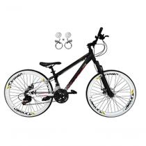 Bicicleta Aro 26 Vikingx Tuff X44 Preto-branco 21v Freios A Disco Hidráulicos(óleo) Aros Vmaxx Brancos Bicicleta Aro 26 Vikingx Tuff X44 Preto-branco 21v Freios A Disco Hidráulicos(óleo) Aros Vmaxx Brancos