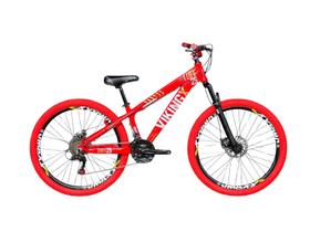 Bicicleta Aro 26 VikingX Vermelho 21v Câmbios Shimano