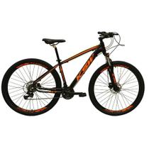 Bicicleta Aro 29 24v K7 Freio Hidráulico Preto/laranja Tam21