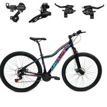 Bicicleta Aro 29 Absolute Aluminio MTB Hera 24 Velocidades Câmbios e Trocadores SHIMANO