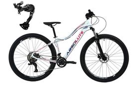 Bicicleta Aro 29 Absolute Feminina 2x9 Alumínio Câmbio Traseiro Shimano Alívio Garfo com Trava - Branco