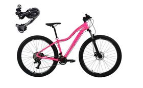 Bicicleta Aro 29 Absolute Feminina 2x9 Alumínio Câmbio Traseiro Shimano Deore Garfo com Trava - Rosa Bicicleta Aro 29 Absolute Feminina 2x9 Alumínio Câmbio Traseiro Shimano Deore Garfo com Trava - Rosa