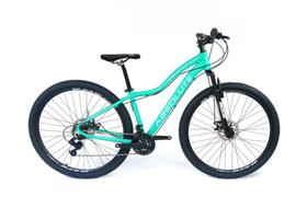 Bicicleta Aro 29 Absolute Feminina Hera 24v Freio a Disco Garfo Suspensão - Alumínio - Verde Tam.15