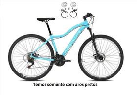Bicicleta Aro 29 Absolute Hera Feminina 24v Freios a Disco Hidráulicos Garfo Suspensão - Azul
