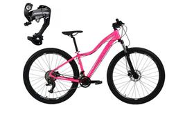Bicicleta Aro 29 Absolute Hera Feminina 2x9 Alumínio Câmbio Traseiro Shimano Altus Garfo com Trava - Rosa