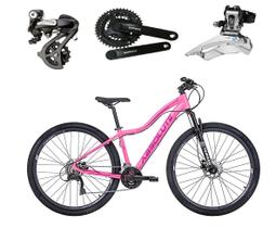 Bicicleta aro 29 Absolute Hera Feminina Altus 24V Freio a Disco Hidráulico Garfo com Trava - Rosa